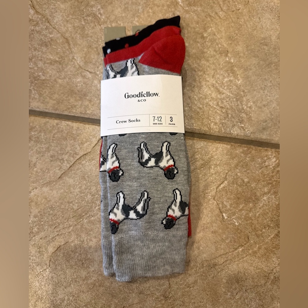 Goodfellow & Co Men's Crew Socks Pack of 3